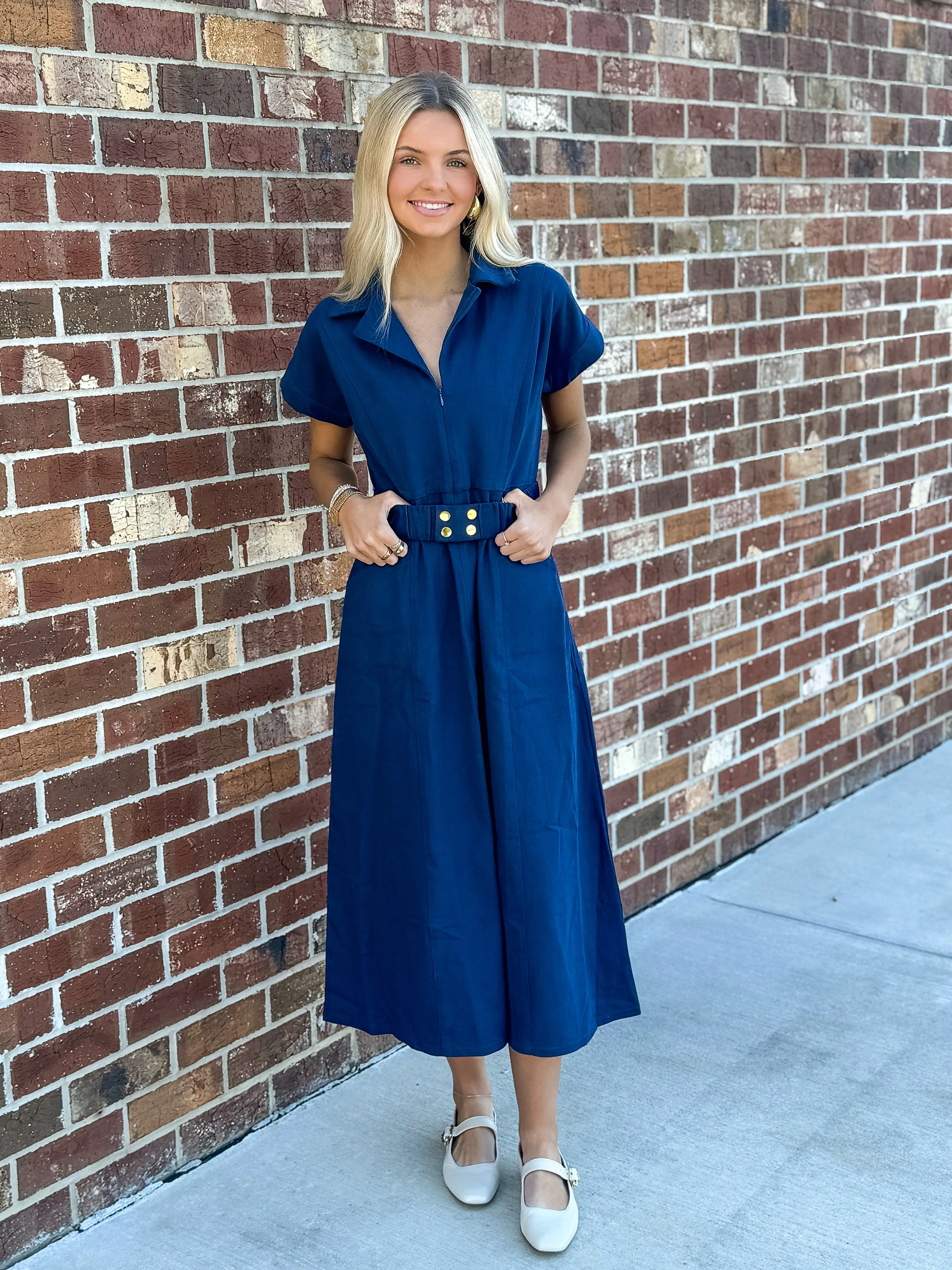 Aly Dress (Navy)