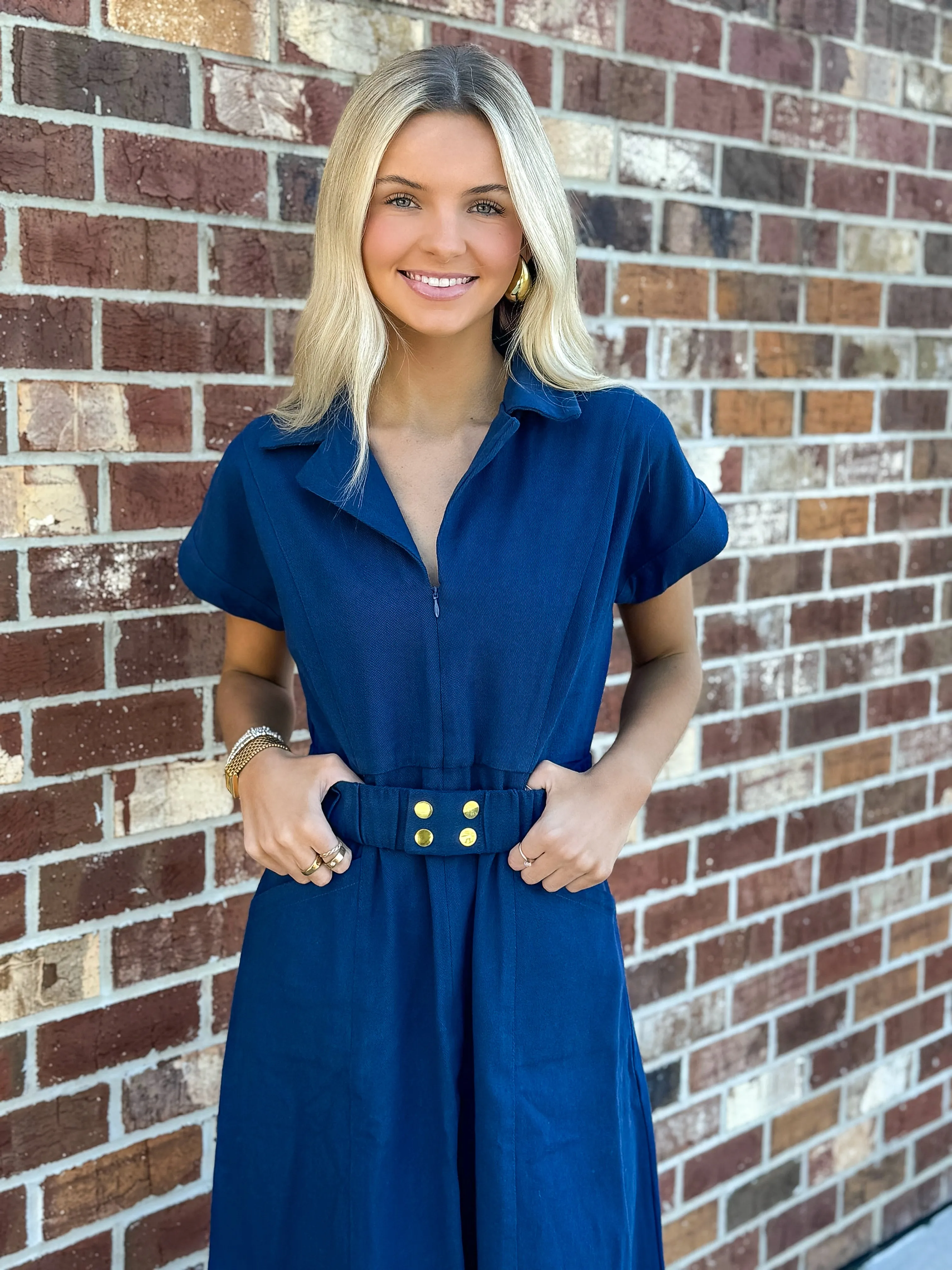 Aly Dress (Navy)