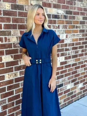Aly Dress (Navy)