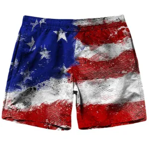 American Flag Lines Shorts