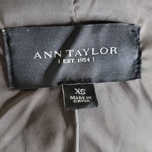 Ann Taylor Faux Fur Vest Brown XS