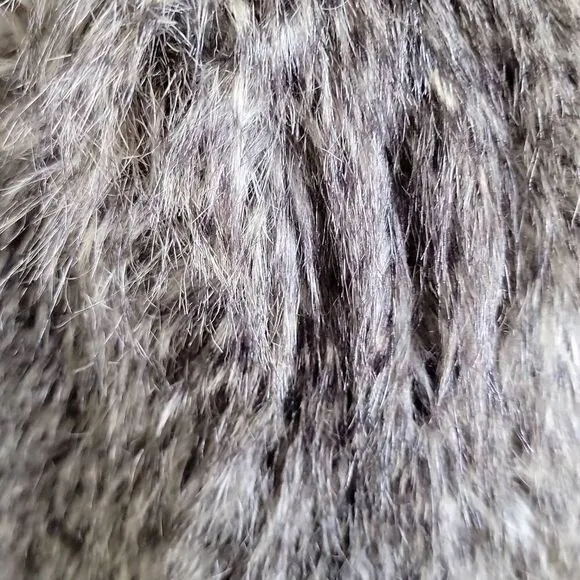 Ann Taylor Faux Fur Vest Brown XS