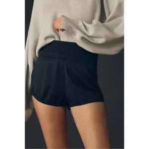 ANTHROPOLOGIE PILCRO PREPPY TUX HIGH WAISTED SHORTS BLACK SIZE 30 NEW
