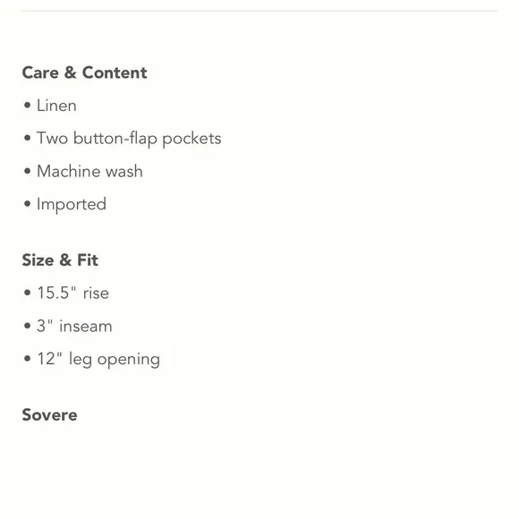 Anthropologie Sovere Rival Shorts