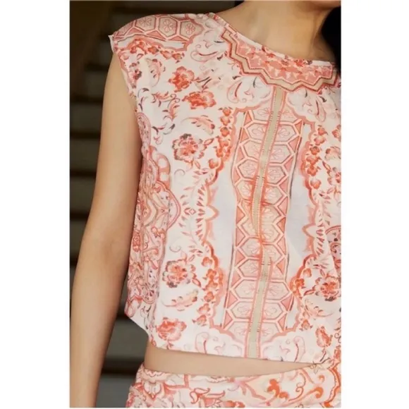 Anthropologie Two-Piece Knit Short Set