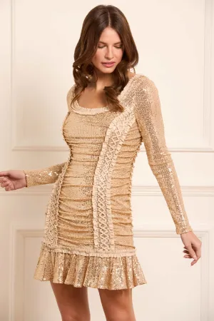 Arabella Long Sleeve Micro Mini Dress