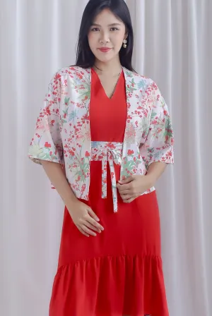 Ardisia Kimono Outerwear In Red
