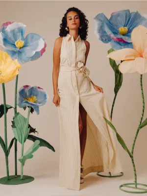 Arlene Dress Macadamia Seersucker