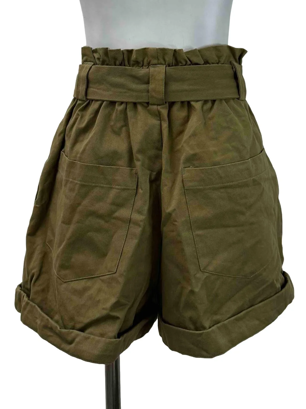 Army Green Sash Shorts