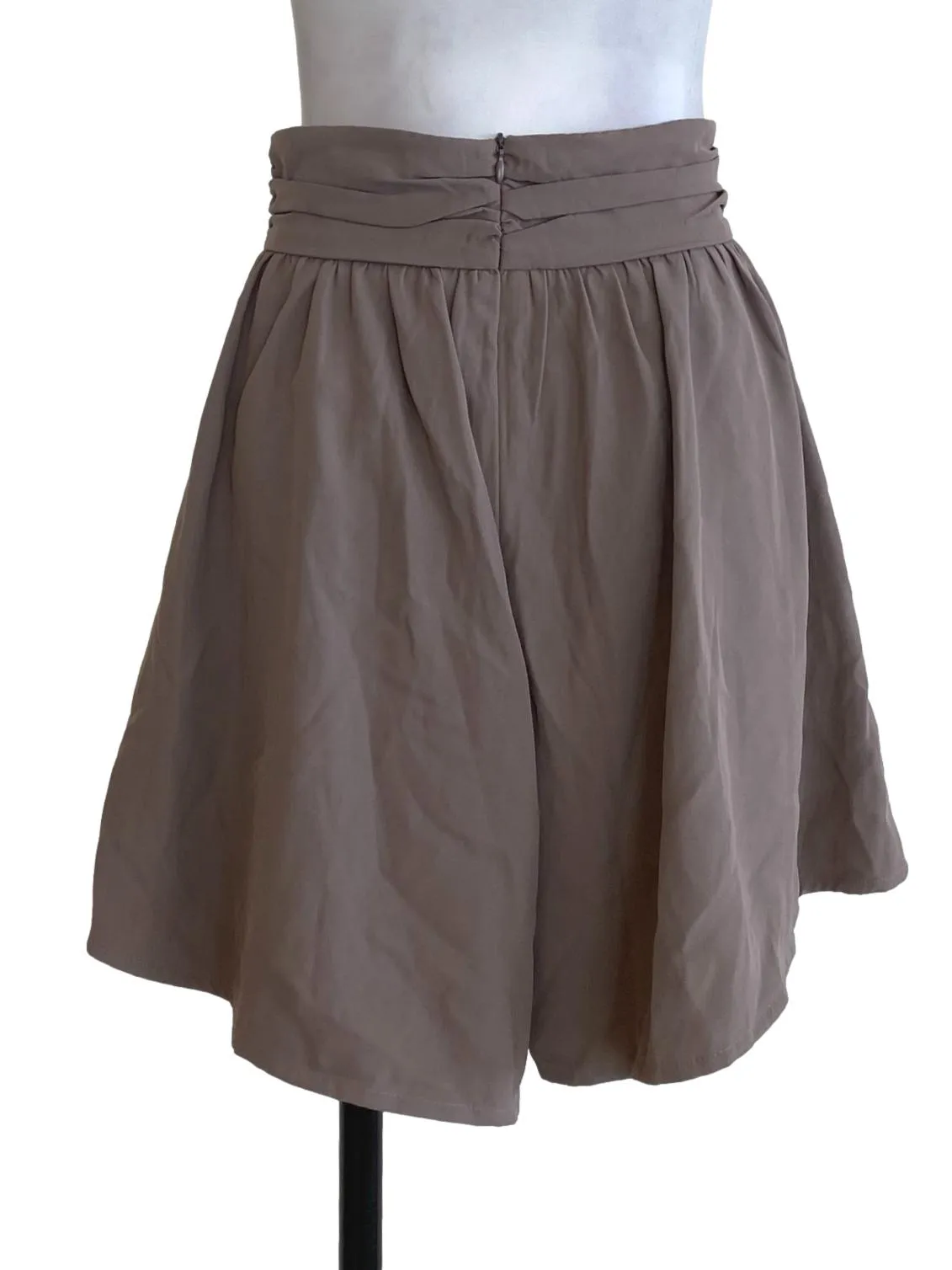 Ash Brown Blouson Shorts
