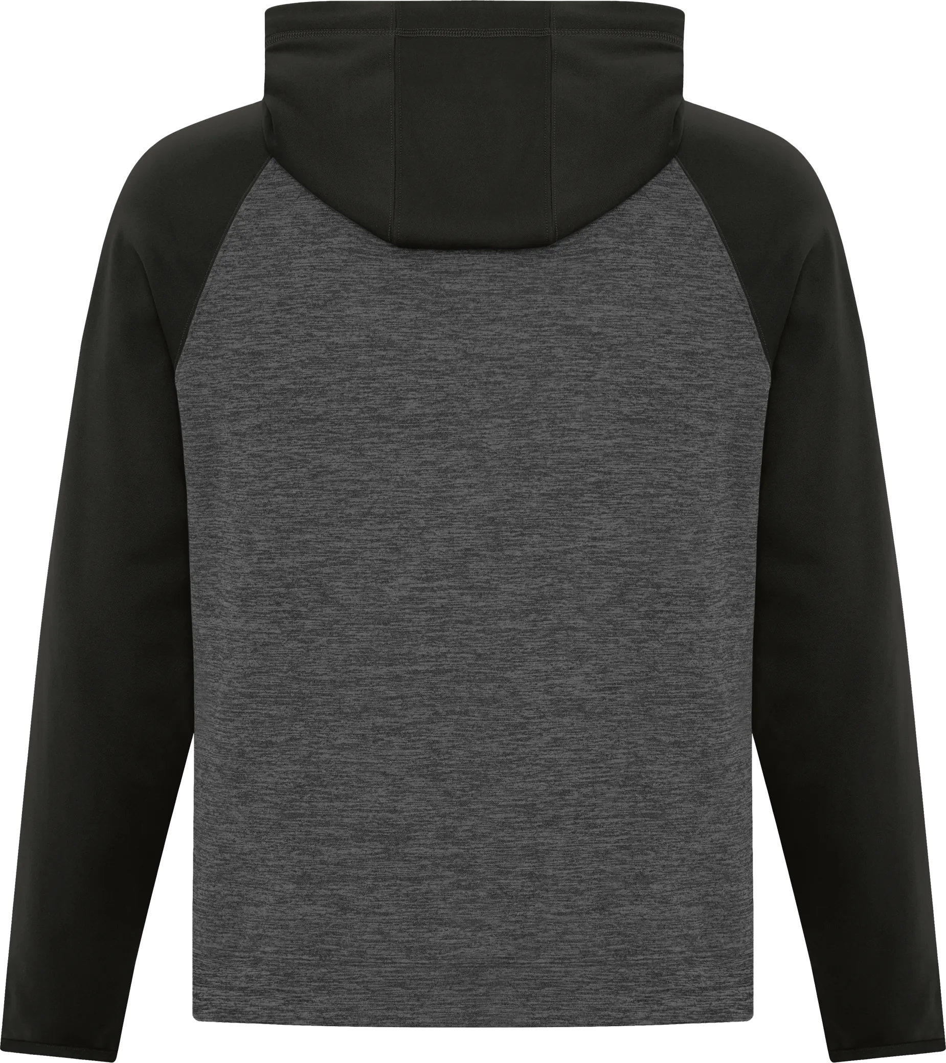 ATC™ Dynamic Heather 2 Tone Polyester Hoodie Charcoal Black