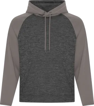 ATC™ Dynamic Heather 2 Tone Polyester Hoodie Charcoal Grey