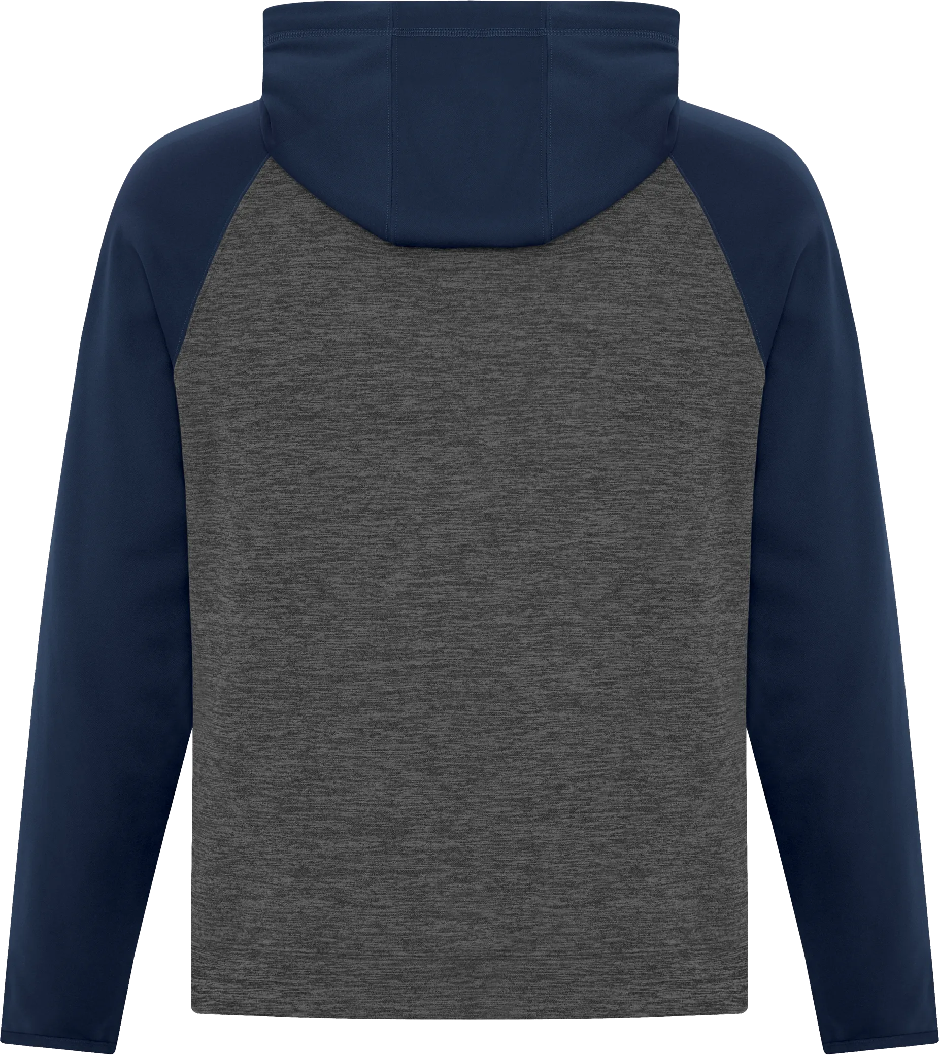 ATC™ Dynamic Heather 2 Tone Polyester Hoodie Charcoal Navy