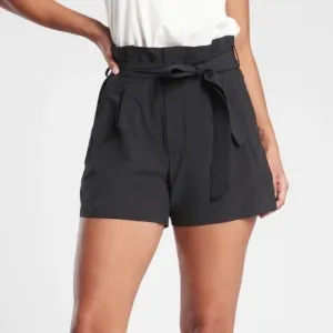 “ATHLETA” Skyline Paper Bag Belted Shorts