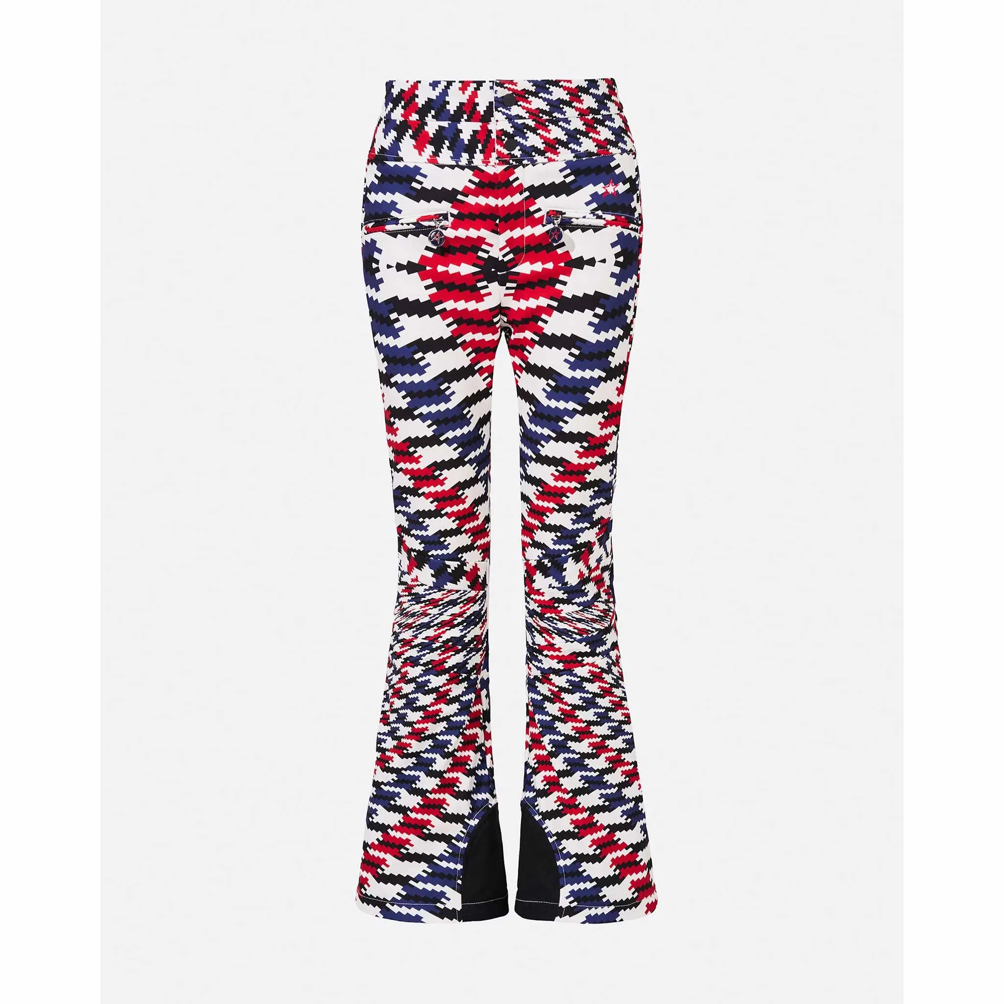 Aurora High Waist Flare Pant in Twisted Houndstooth