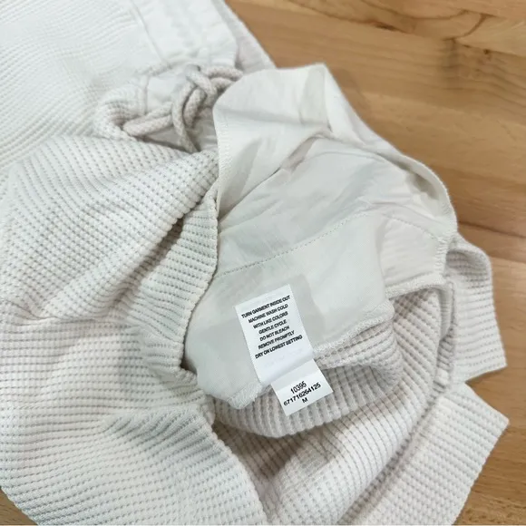 AYR Waffle Cone Shorts Pima Cotton Seashell NEW Size Medium Comfort Lougewear