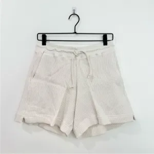 AYR Waffle Cone Shorts Pima Cotton Seashell NEW Size Medium Comfort Lougewear