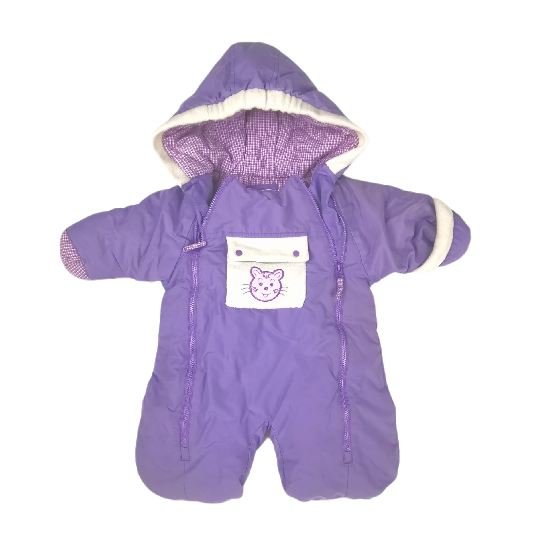 BABY GIRL SIZE 0/6 MONTHS (16LBS) - SEARS Baby, Warm Bunting Snowsuit VGUC B27