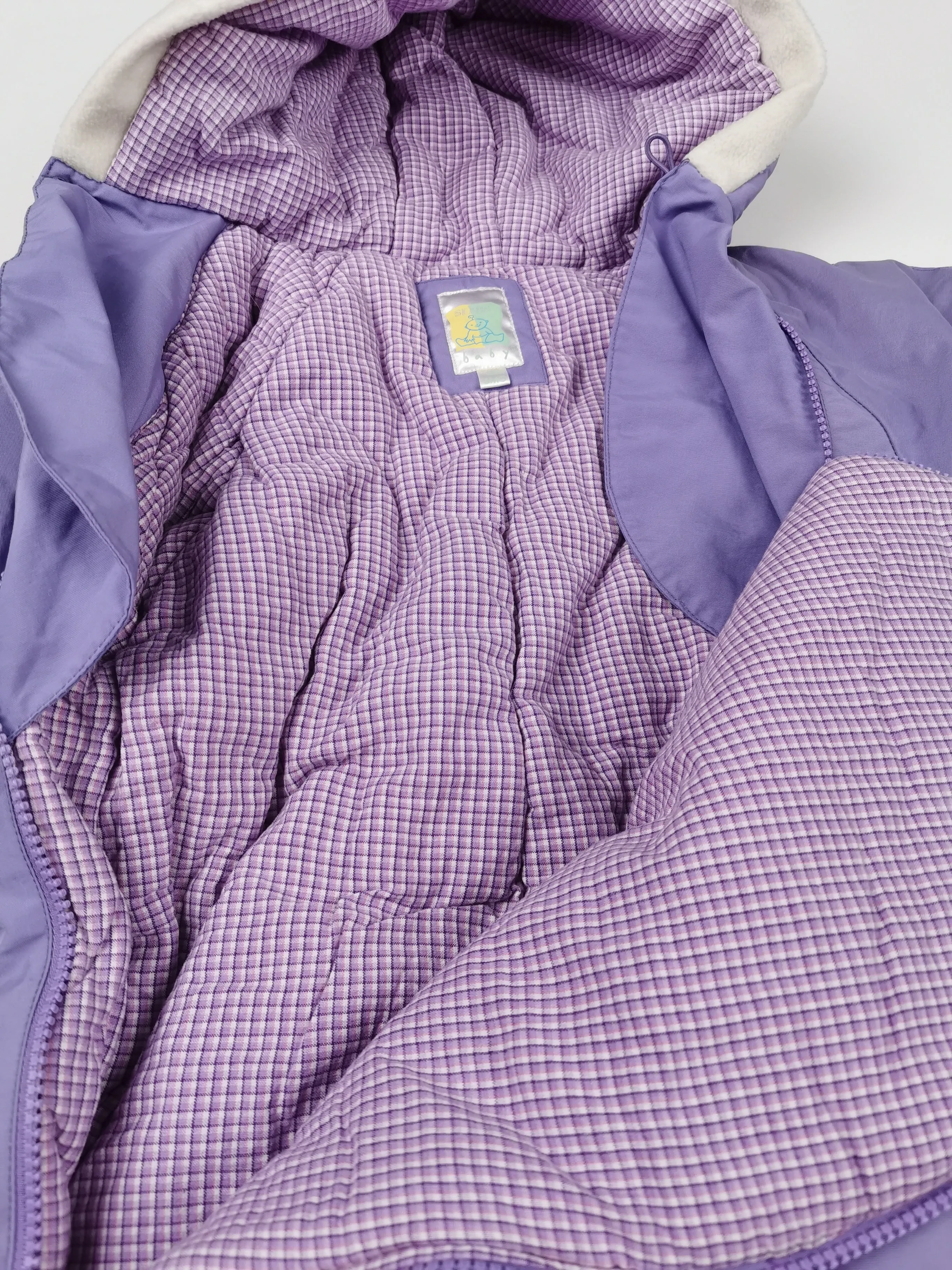 BABY GIRL SIZE 0/6 MONTHS (16LBS) - SEARS Baby, Warm Bunting Snowsuit VGUC B27