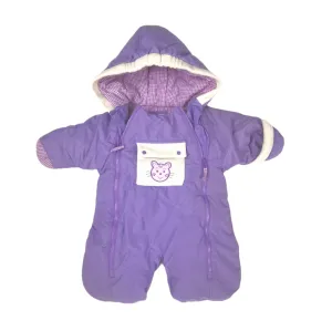 BABY GIRL SIZE 0/6 MONTHS (16LBS) - SEARS Baby, Warm Bunting Snowsuit VGUC B27
