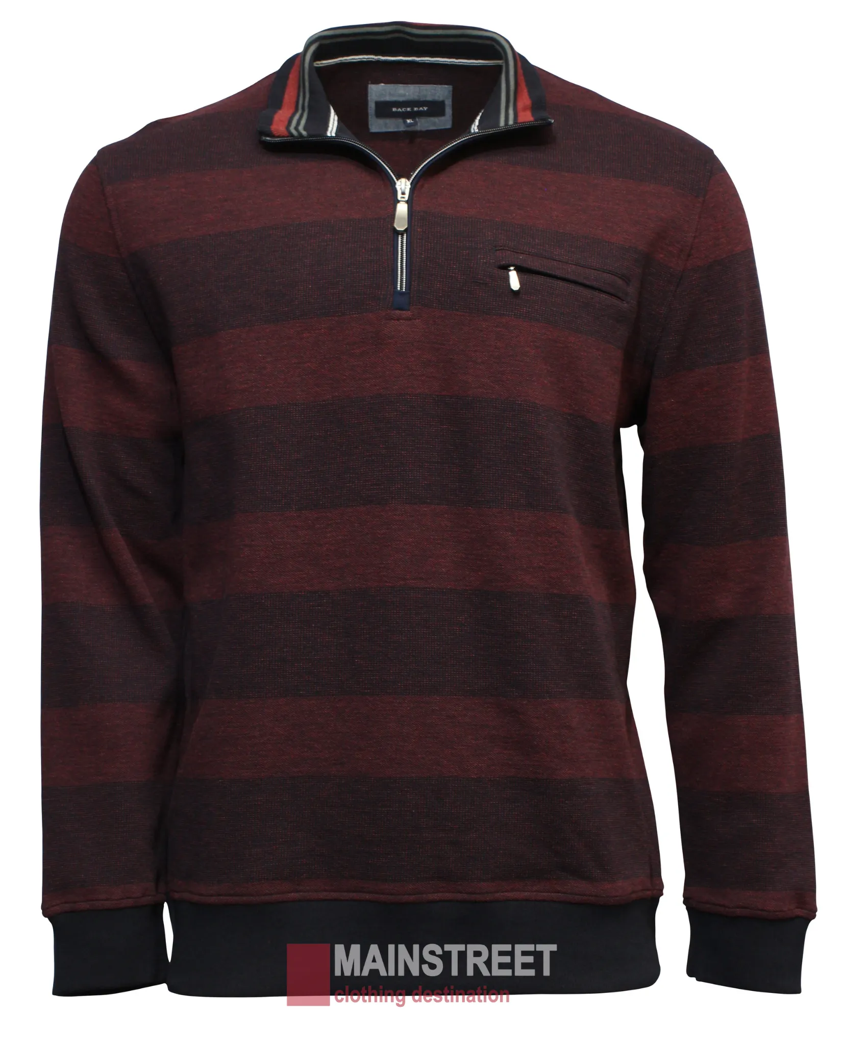 Back Bay Block Stripe Birdseye Fleece