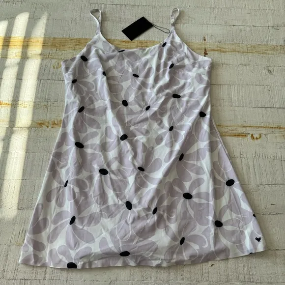 Bad Birdie Core Performance Dress NWT size XL Pourin’ Purple Floral Golf Tennis
