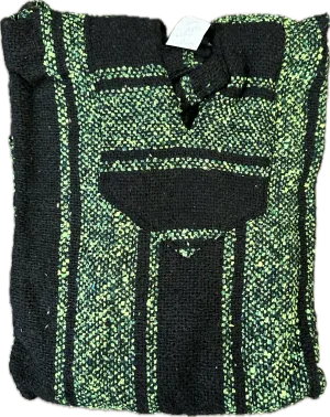 Baja Hoodie - Black/Lime