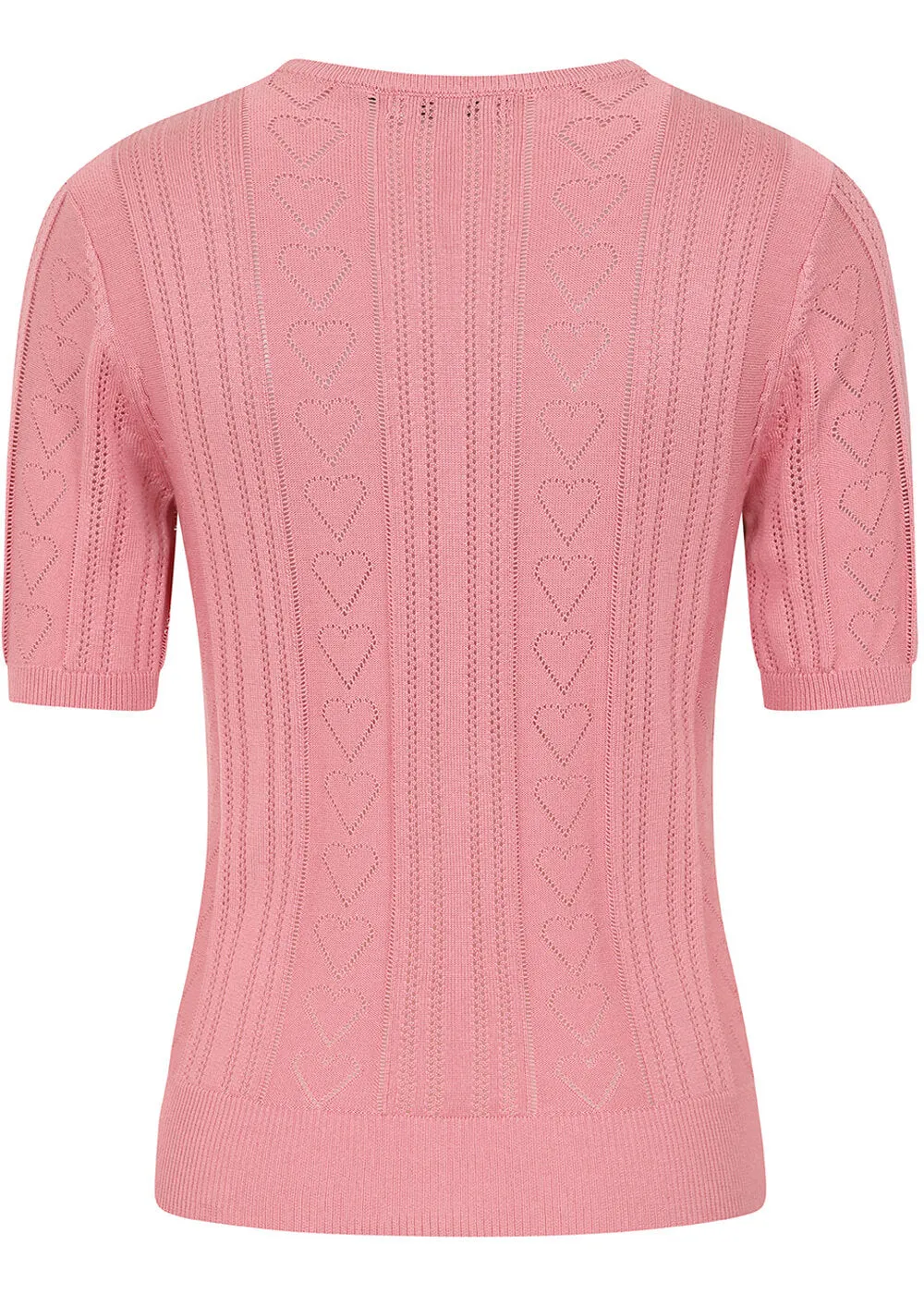 Banned Ruby Heart Jumper Blush Pink