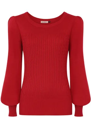Banned Una Cable 40's Jumper Burgundy