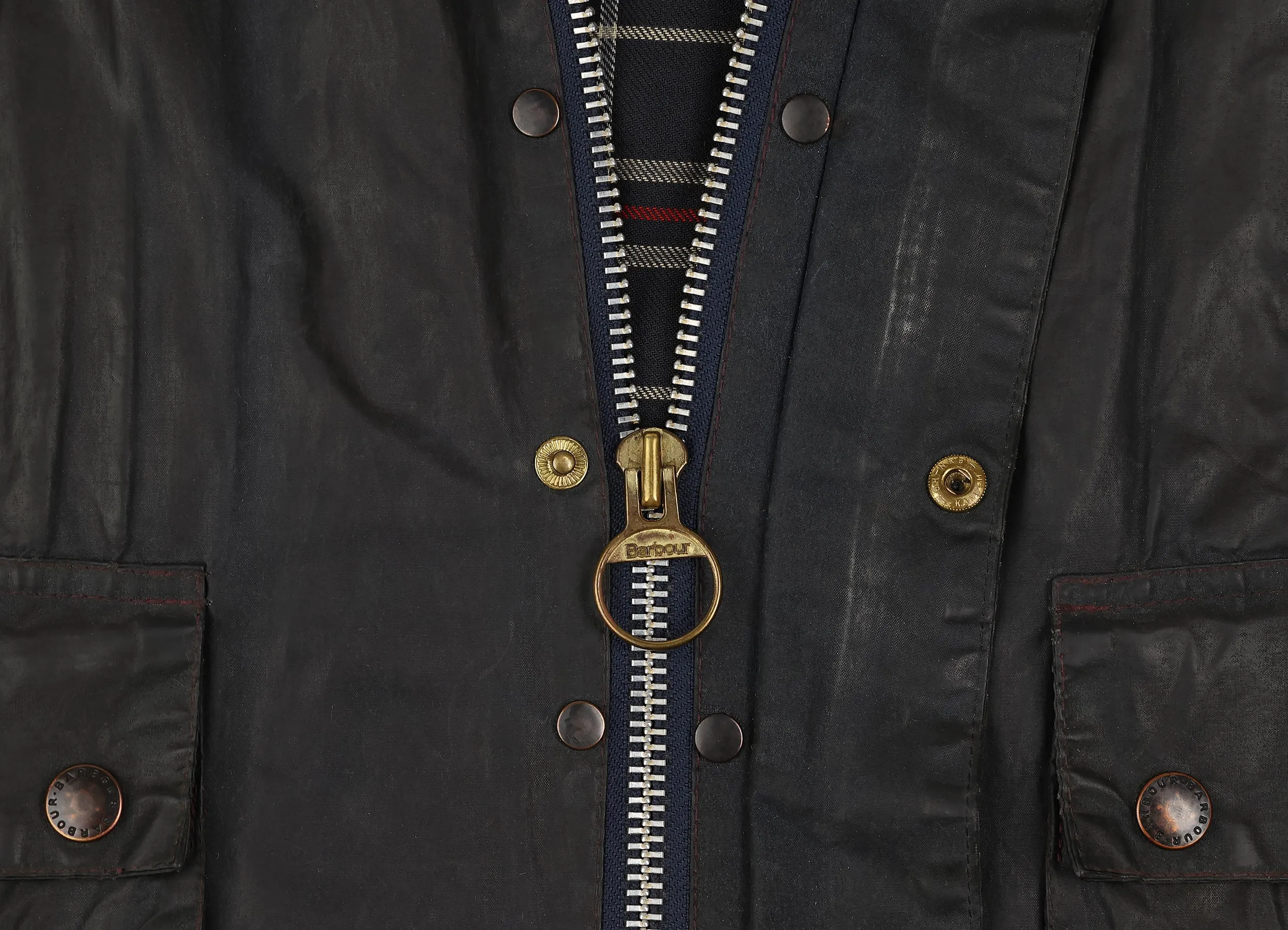 Barbour Bedale Wax Jacket - Blue - L