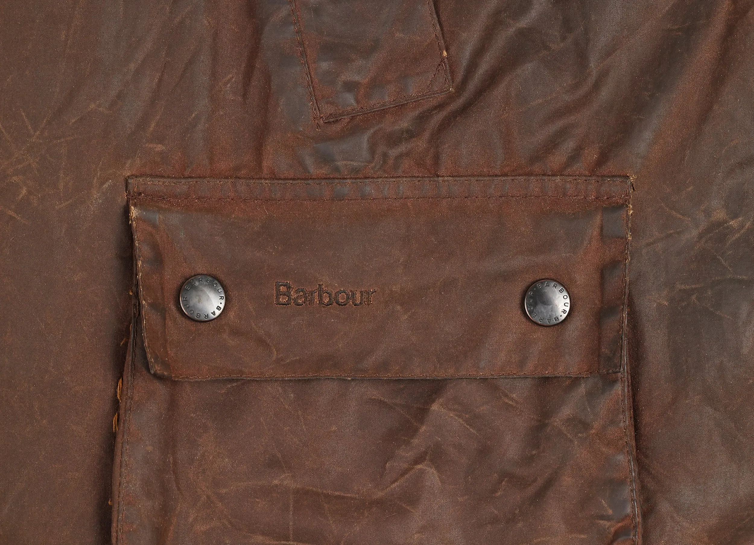 Barbour Border Wax Jacket Coat - Brown - XL