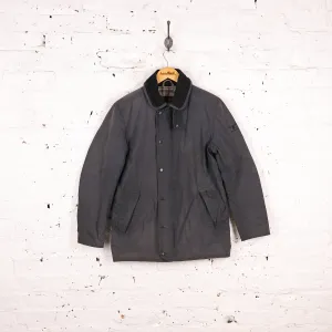 Barbour Deveron Wax Jacket - Blue - S