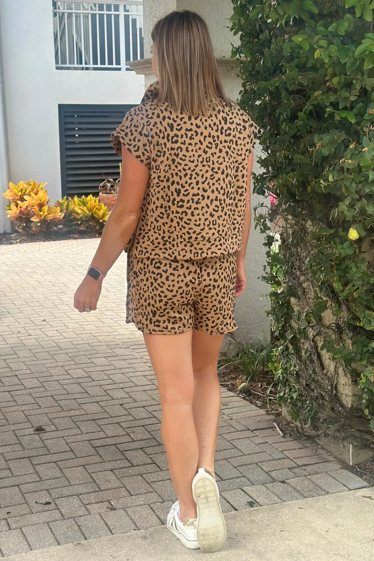 Be Free Animal Print Short Set