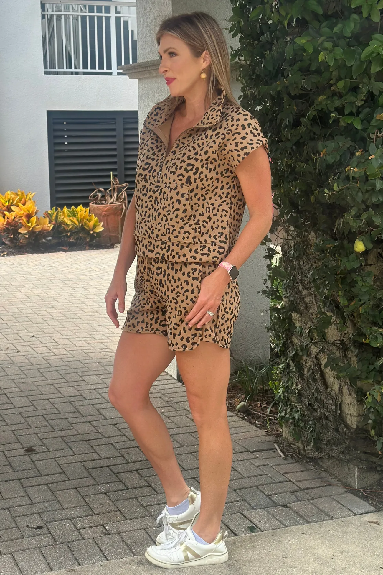 Be Free Animal Print Short Set