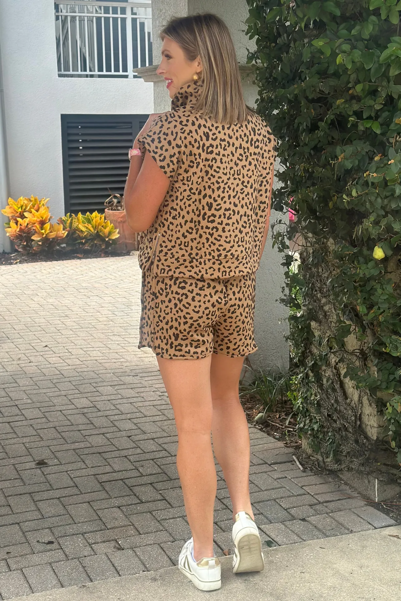 Be Free Animal Print Short Set