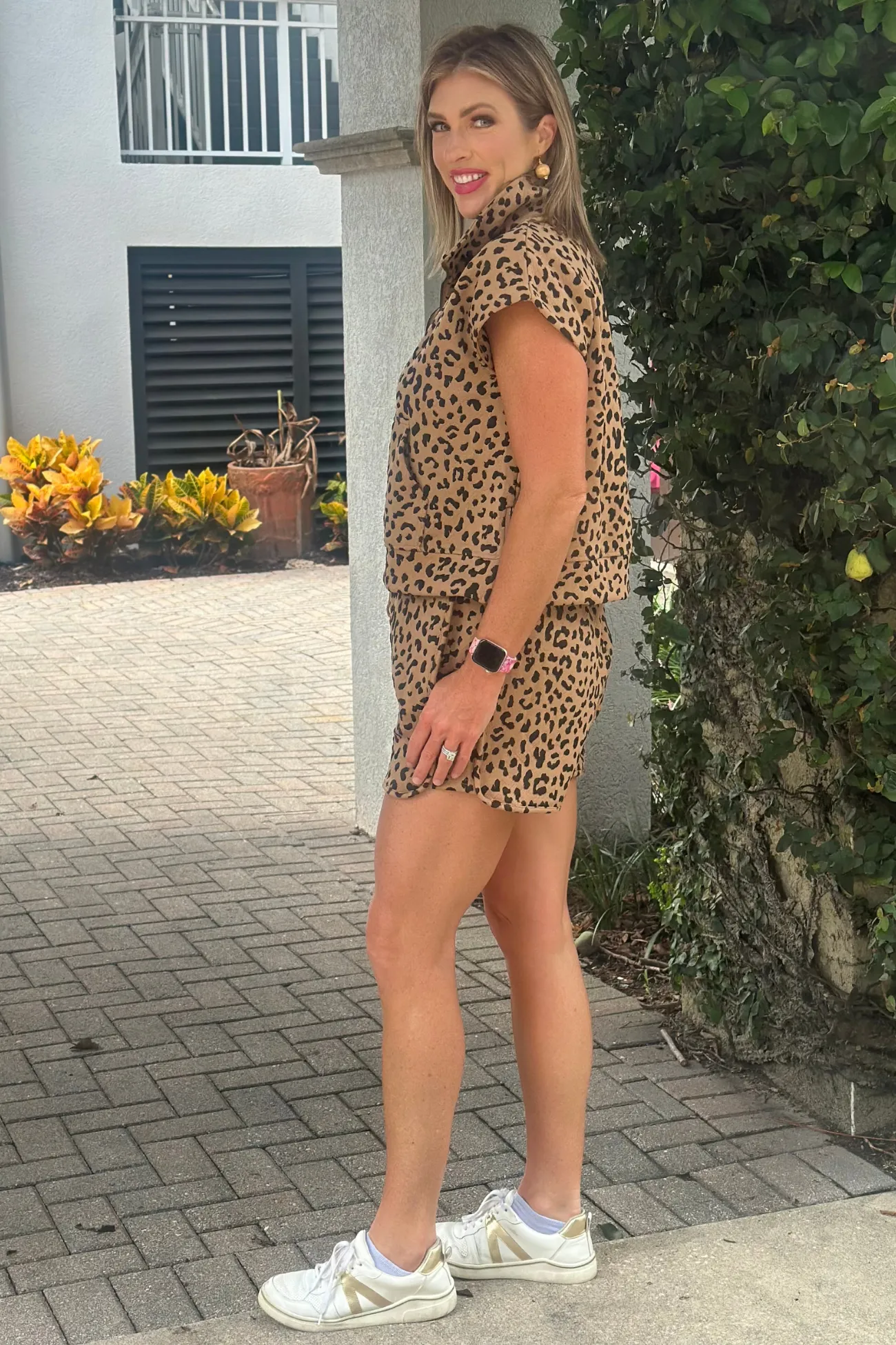 Be Free Animal Print Short Set