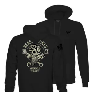 BEARD AND BIKES TAG & BACK HOODIE