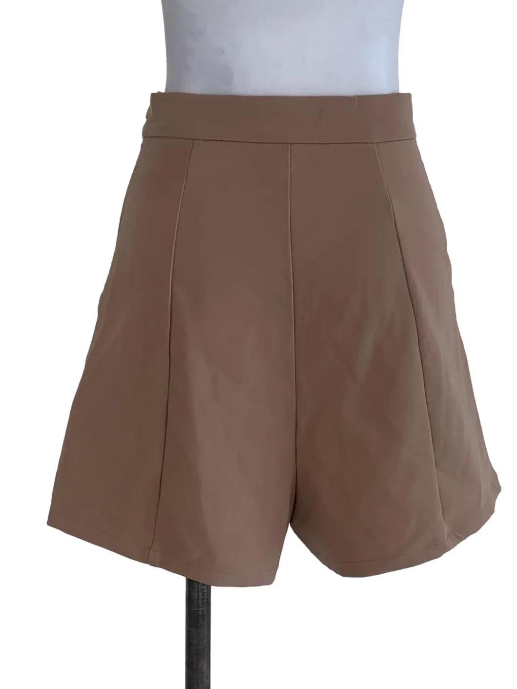 Beige Plain Short