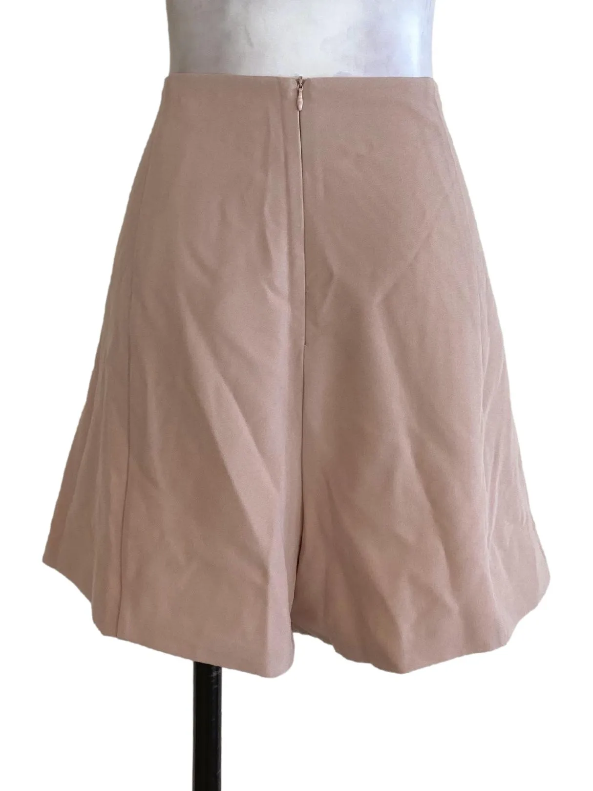 Beige Plain Shorts