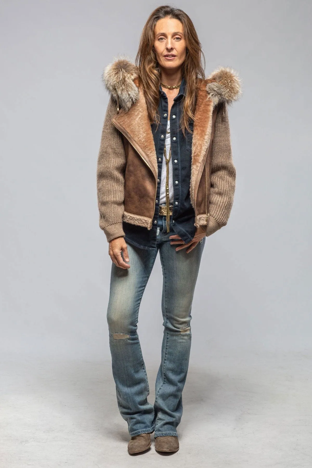 Beki Side Zip Shearling
