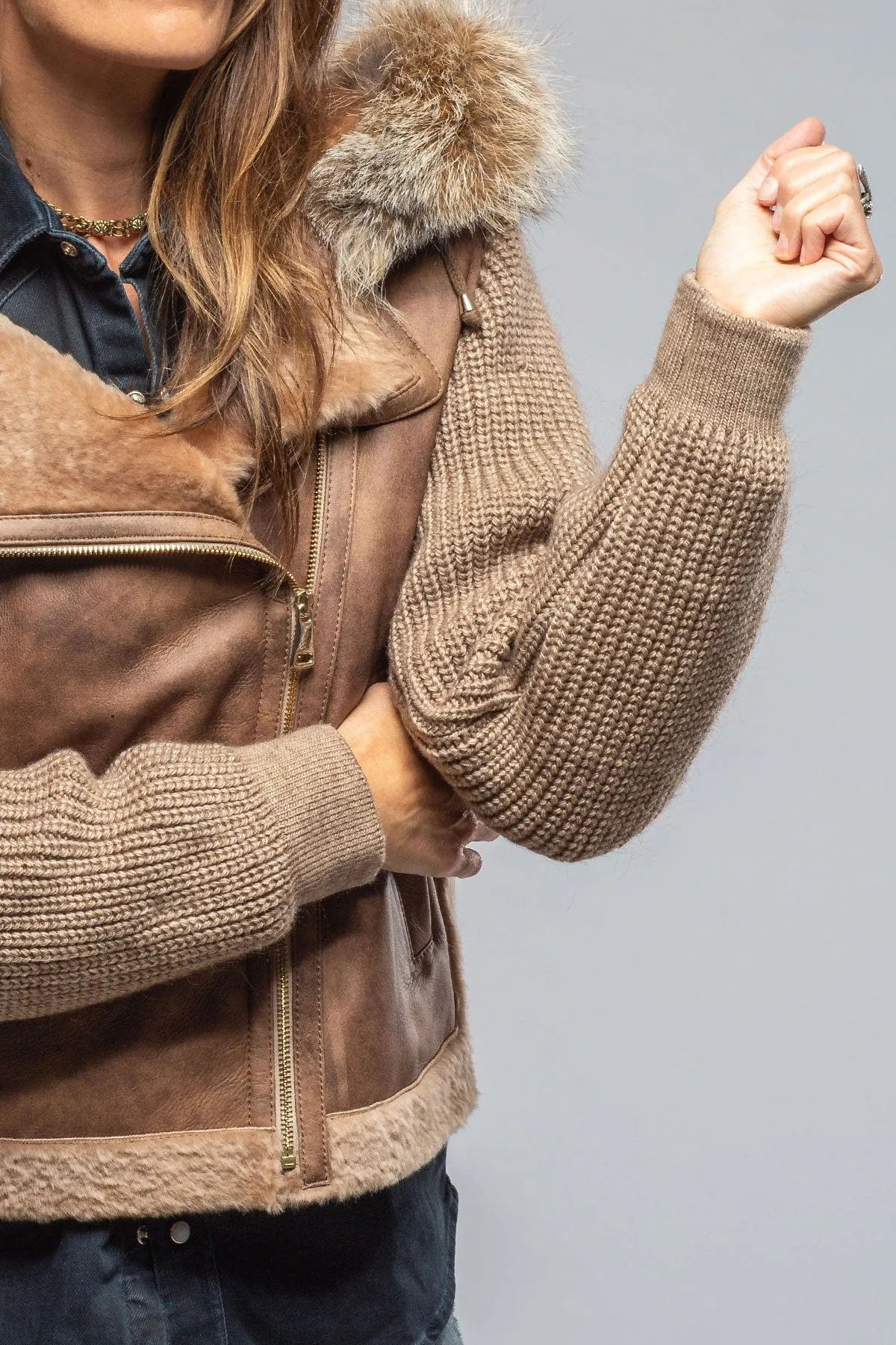 Beki Side Zip Shearling