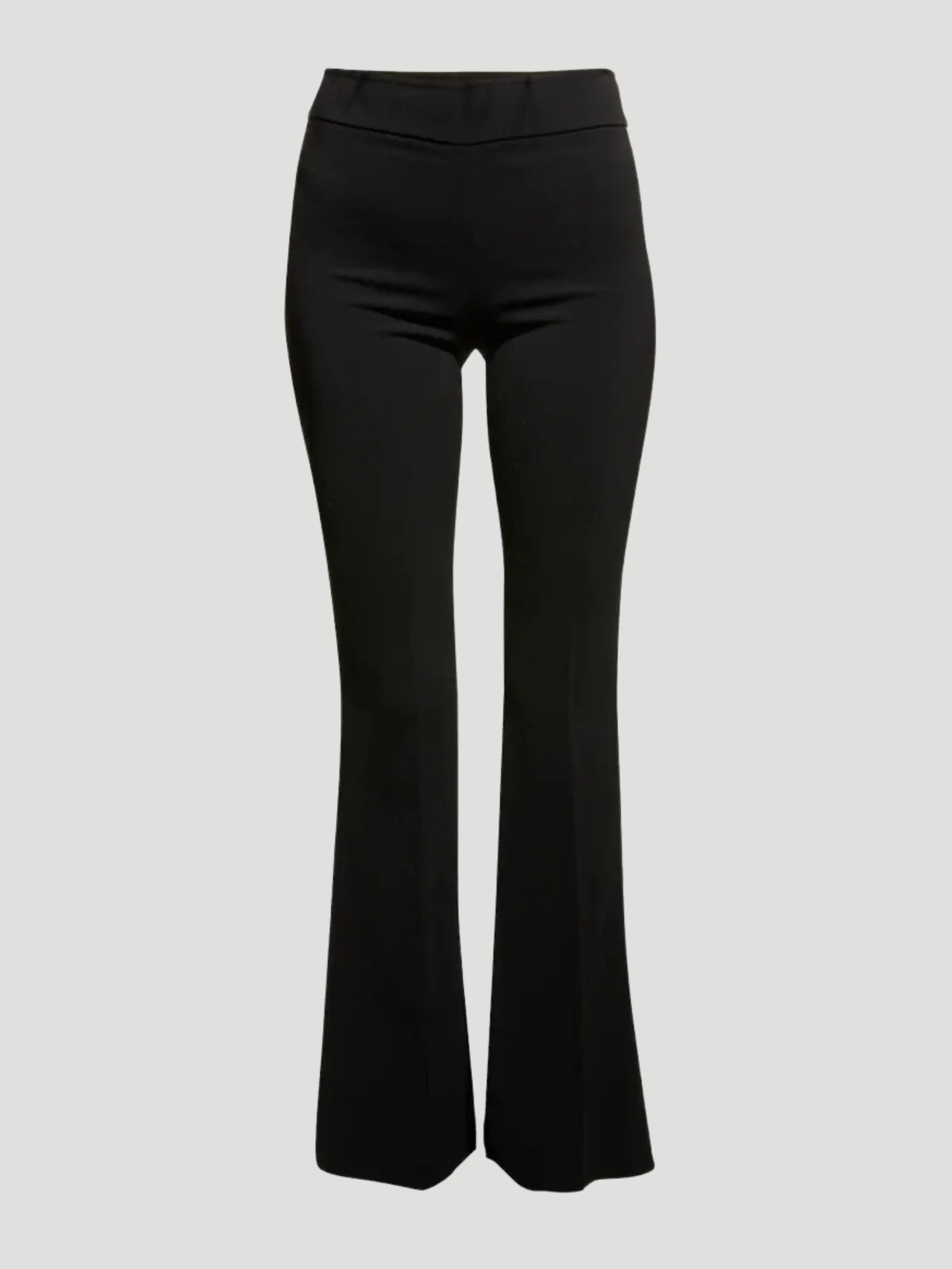 Bellini Flare Pant in Black Crepe