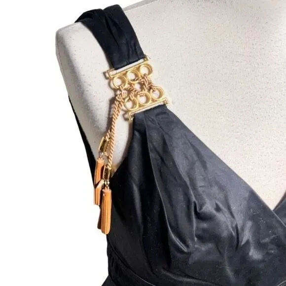 Bianco Ghiaccio Sleeveless Little Black Dress Size 42