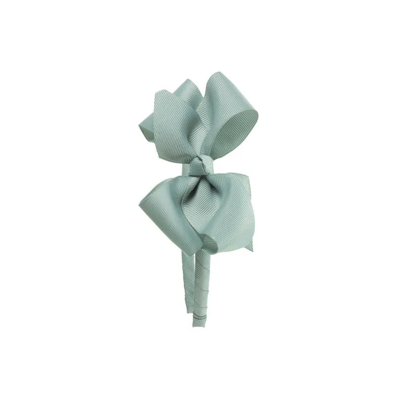 Big Bow Hairband Light Grey