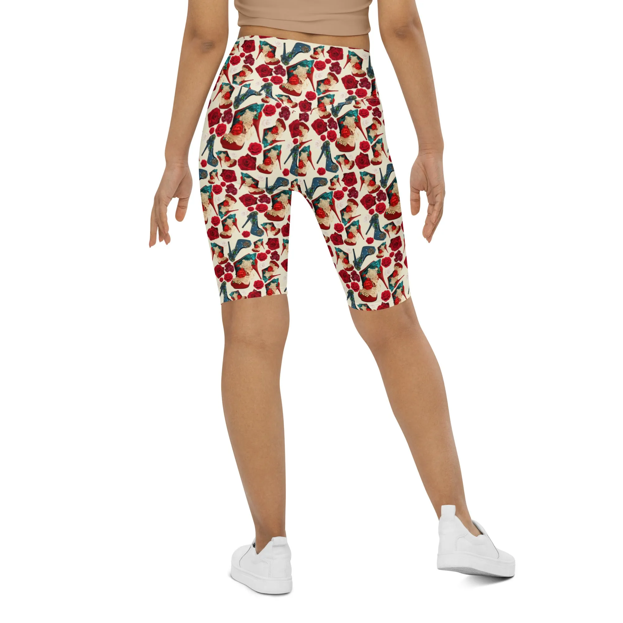 Biker Shorts 'Fiori tricolore'