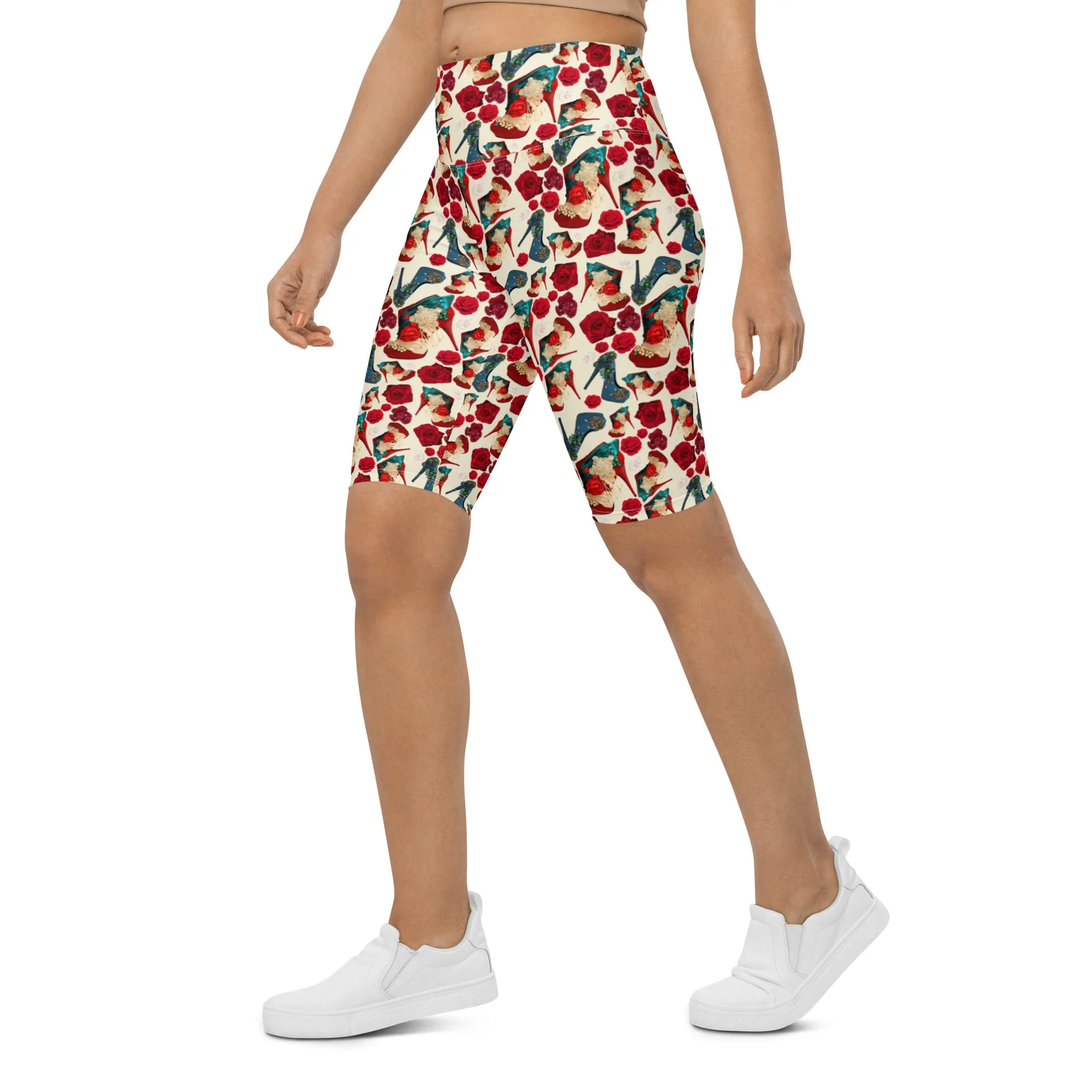 Biker Shorts 'Fiori tricolore'