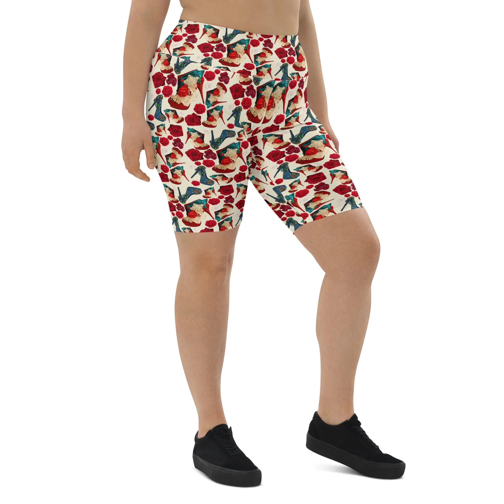 Biker Shorts 'Fiori tricolore'