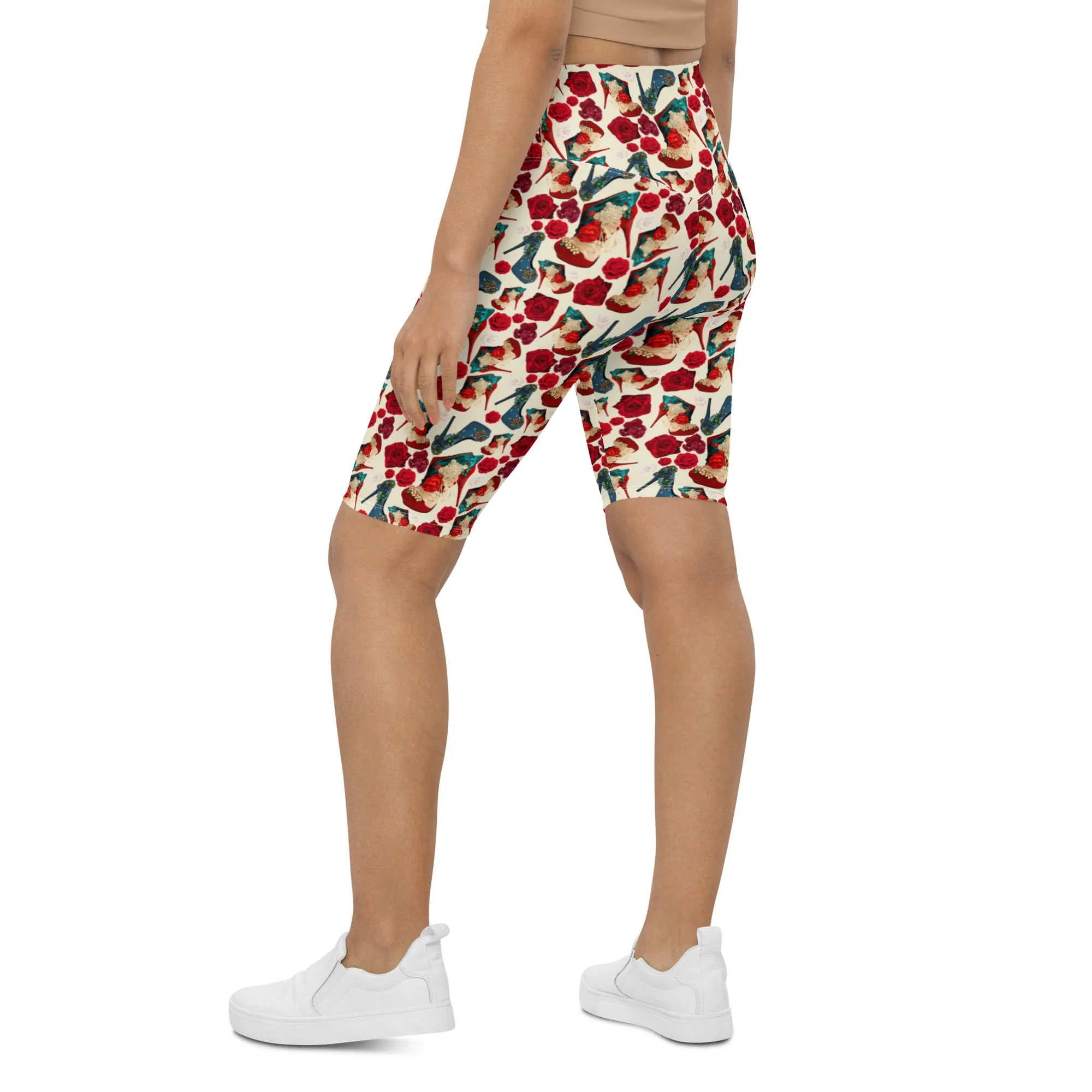 Biker Shorts 'Fiori tricolore'
