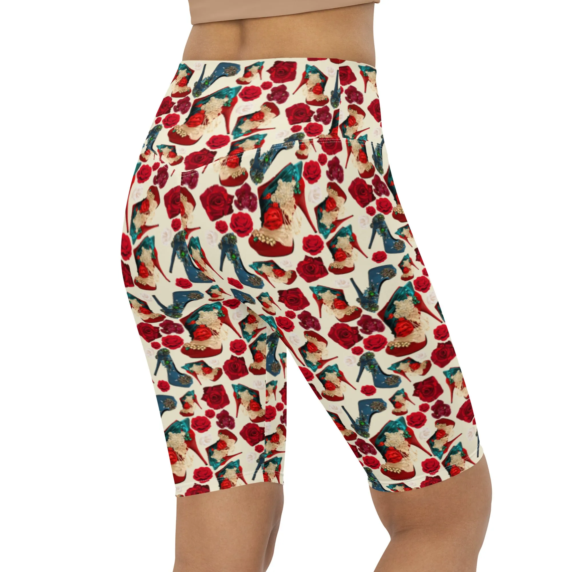 Biker Shorts 'Fiori tricolore'