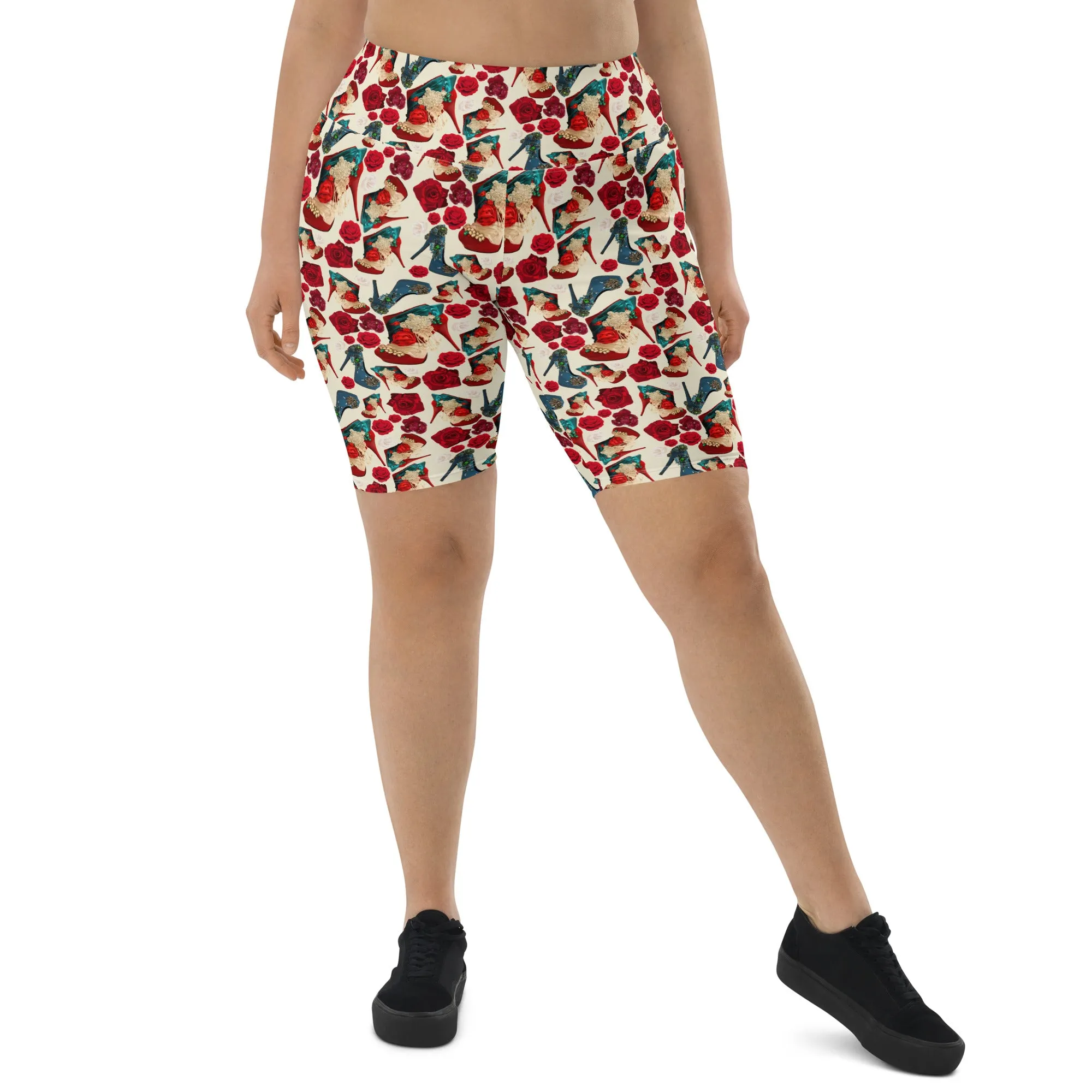 Biker Shorts 'Fiori tricolore'
